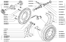 Барабанные тормозные механизмы задних колес Уаз Патриот