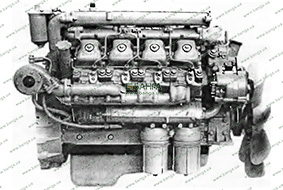 Общий вид двигателя 740.30-260 (основная комплектация) КамАЗ-740