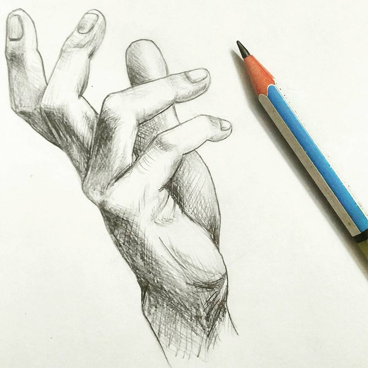 Hand drawing with shading