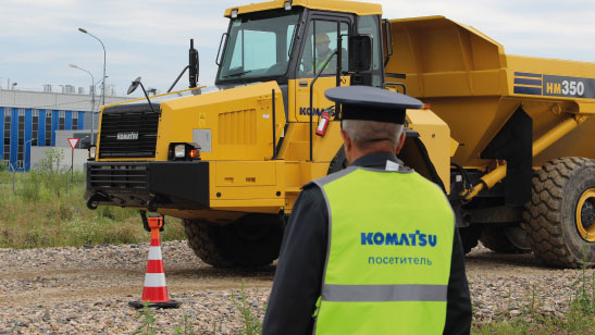 Учебный центр Komatsu  экзамен на категорию AIII