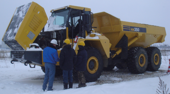 Учебный центр Komatsu  экзамен на категорию AIII