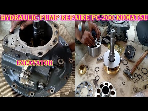 How To Repair Hydraulic Pump Komatsu Pc-200 Excavator,