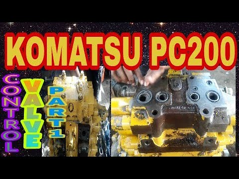 HOW TO REPAIR KOMATSU PC200 EXCAVATOR CONTROL VALVE PART-1 By Mechanical Tips