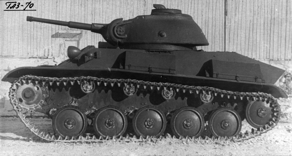 ​Этот же танк сбоку - Т-70: подросший малыш 